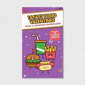 16 Fast Food Valentines With Scented Bookmarks For Kids